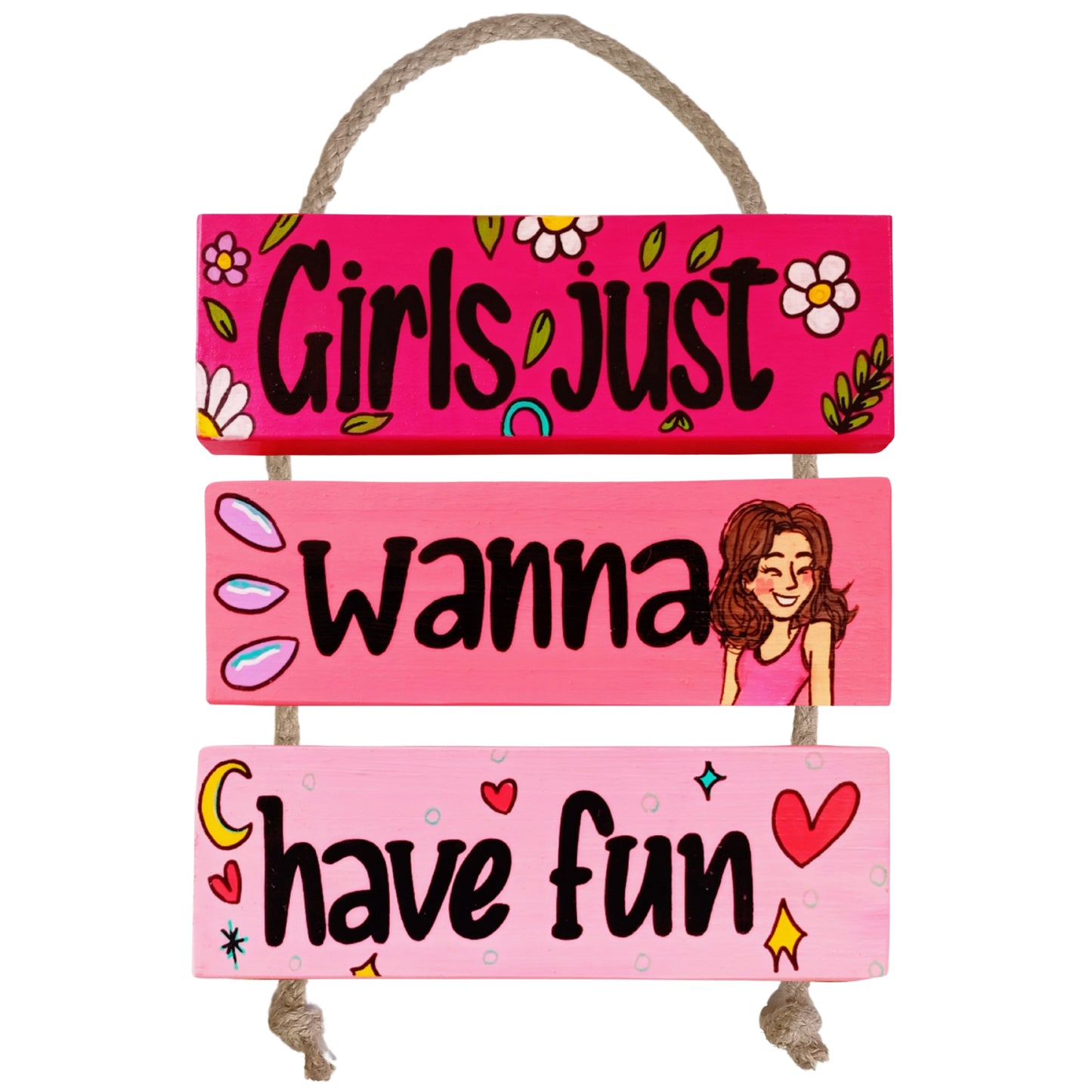 GIRLS JUST WANNA HAVE FUN - COLGANTE