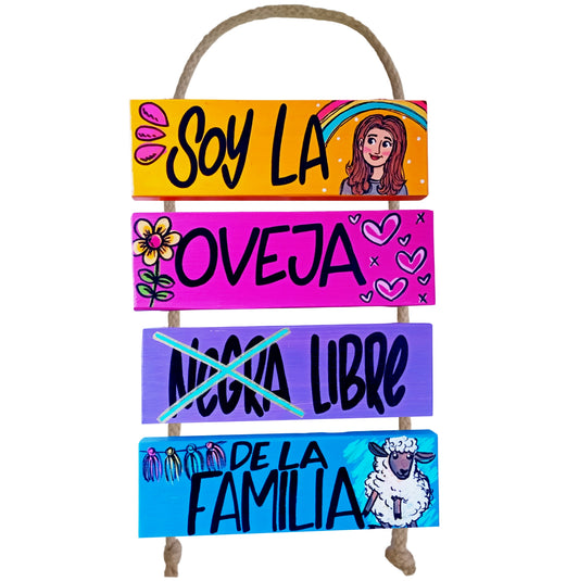 SOY LA OVEJA NEGRA/LIBRE - COLGANTE