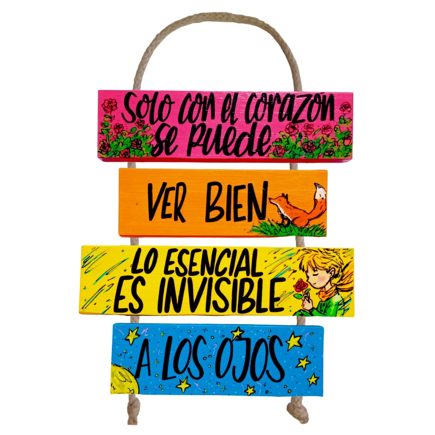 LO ESENCIAL ES INVISIBLE A LOS OJOS PRINCIPITO - COLGANTE