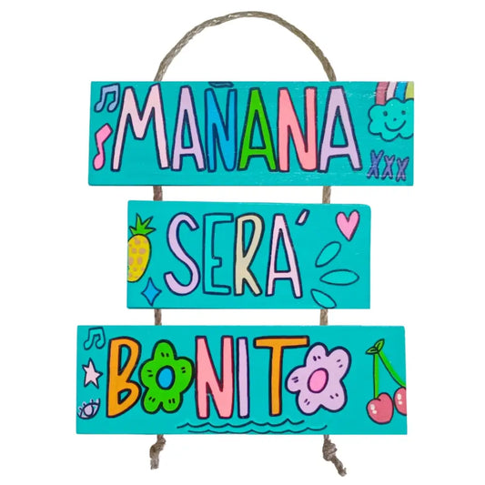 MAÑANA SERÁ BONITO - COLGANTE TURQUESA