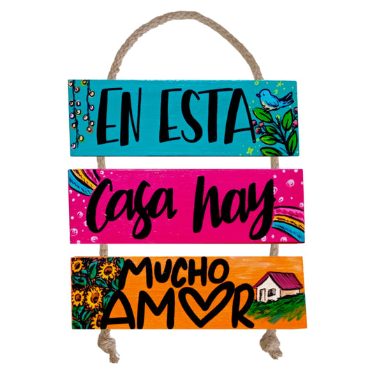 EN ESTA CASA HAY AMOR - COLGANTE