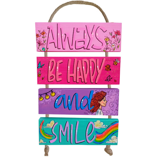 ALWAYS BE HAPPY AND SMILE - COLGANTE