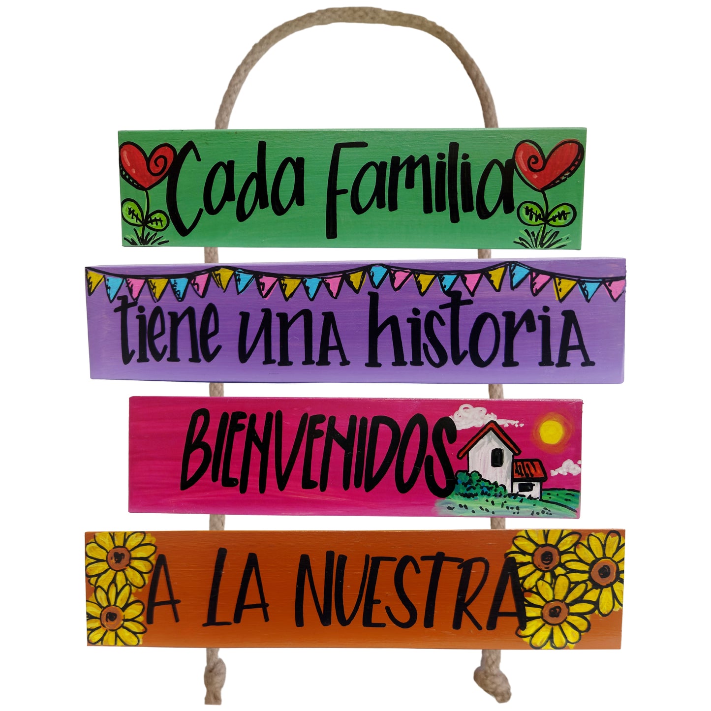 CADA FAMILIA TIENE UNA HISTORIA - COLGANTE
