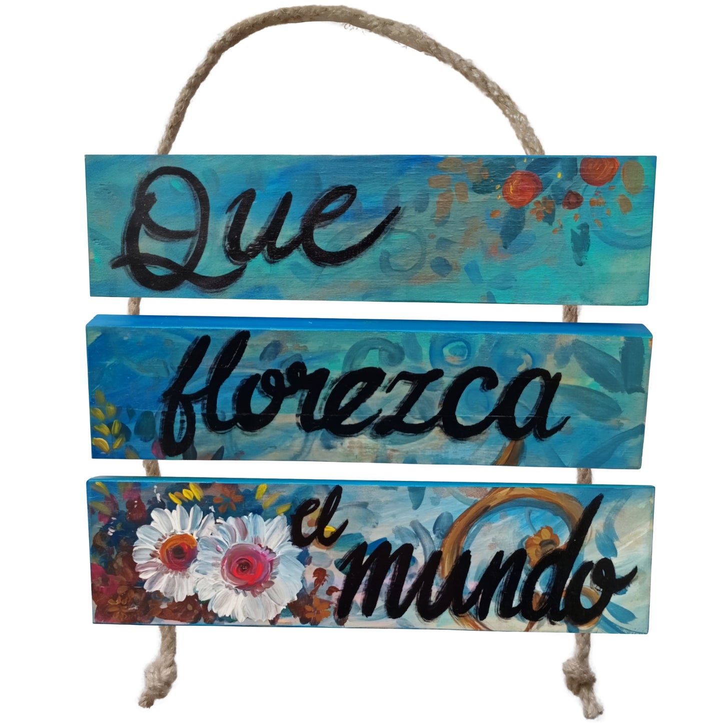 QUE FLOREZCA EL MUNDO - COLGANTE
