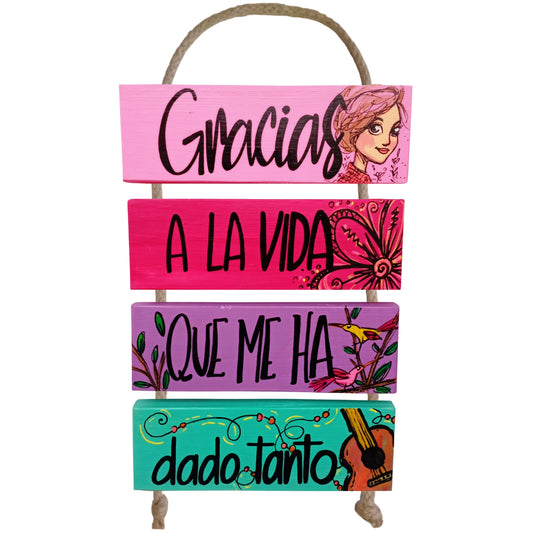 GRACIAS A LA VIDA - COLGANTE