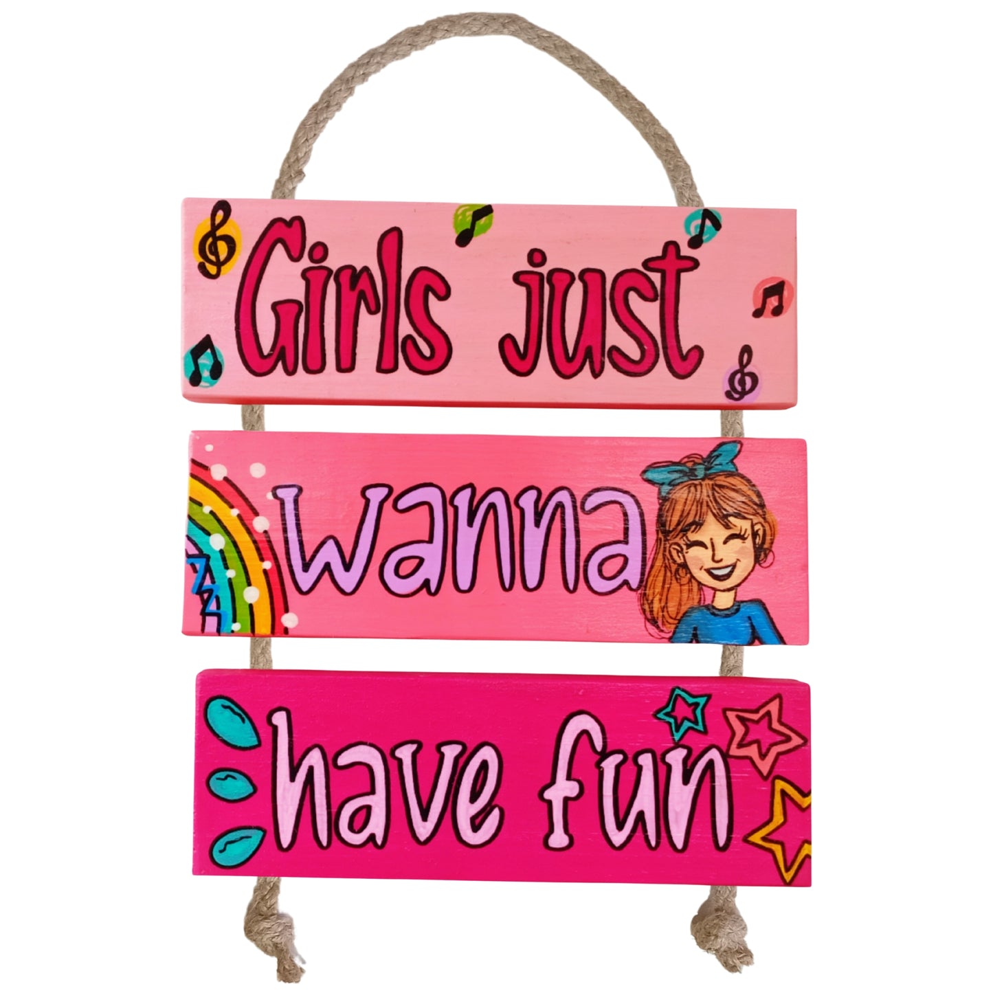 GIRLS JUST WANNA HAVE FUN - COLGANTE