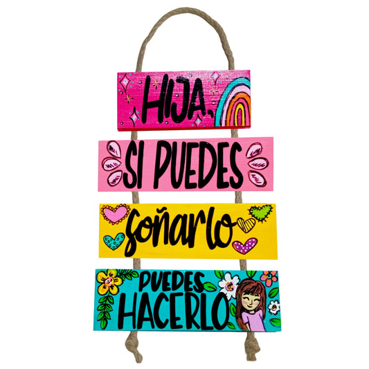 HIJA PUEDES HACERLO - COLGANTE