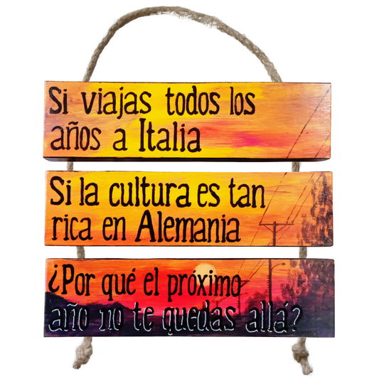 ¿POR QUÉ NO SE VAN? - COLGANTE
