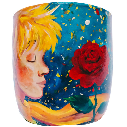 EL PRINCIPITO CON ROSA - MACETERO