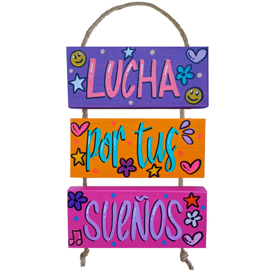 LUCHA POR TUS SUEÑOS - COLGANTE