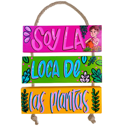 SOY LA LOCA DE LAS PLANTAS - COLGANTE