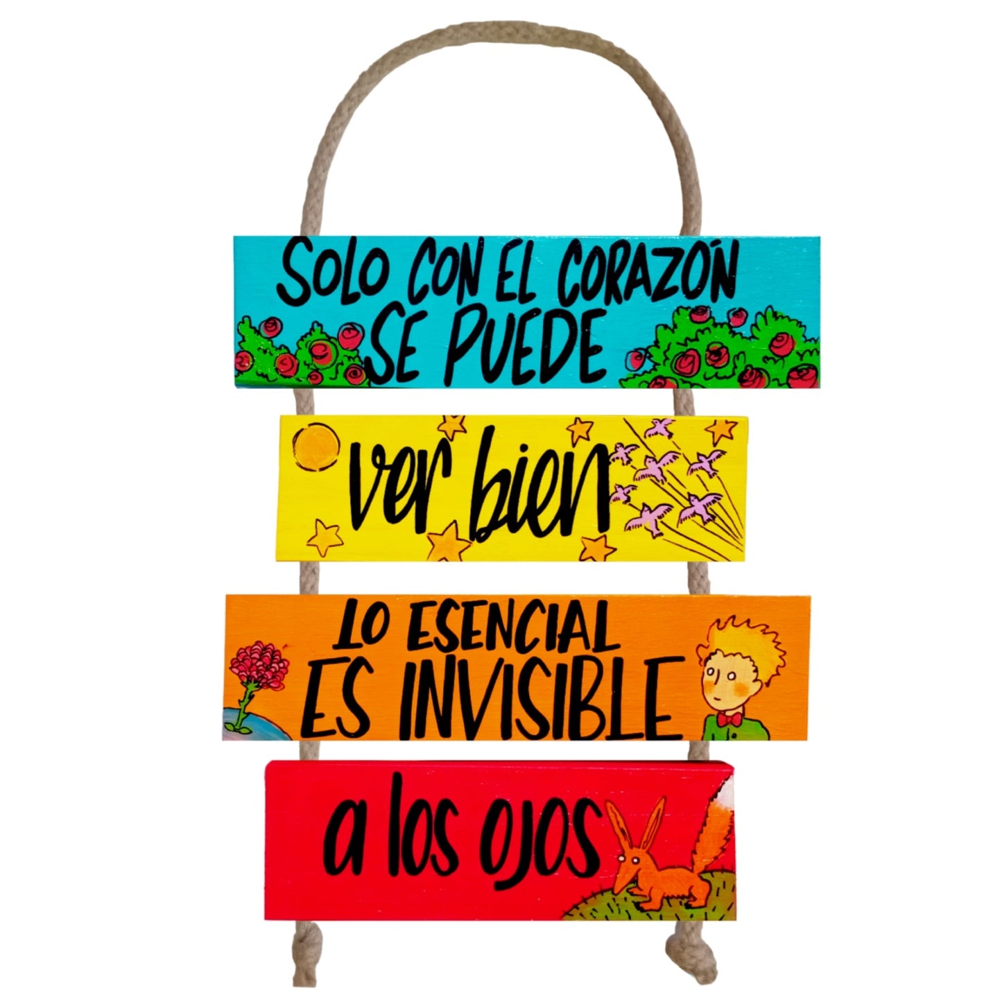 LO ESENCIAL ES INVISIBLE A LOS OJOS PRINCIPITO  - COLGANTE