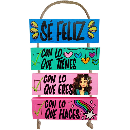 SÉ FELIZ - COLGANTE