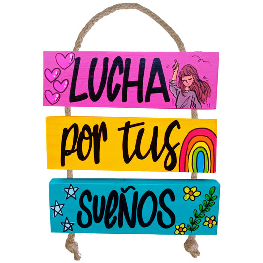 LUCHA POR TUS SUEÑOS - COLGANTE