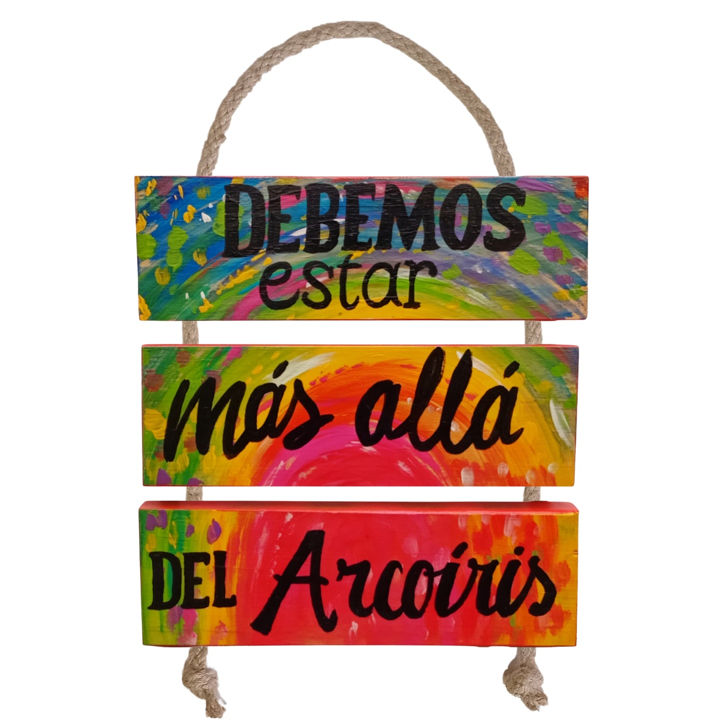 DEBEMOS ESTAR MÁS ALLÁ DEL ARCOÍRIS - COLGANTE