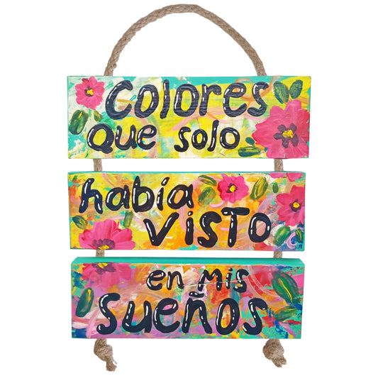 COLORES QUE HABÍA VISTO EN MIS SUEÑOS - COLGANTE