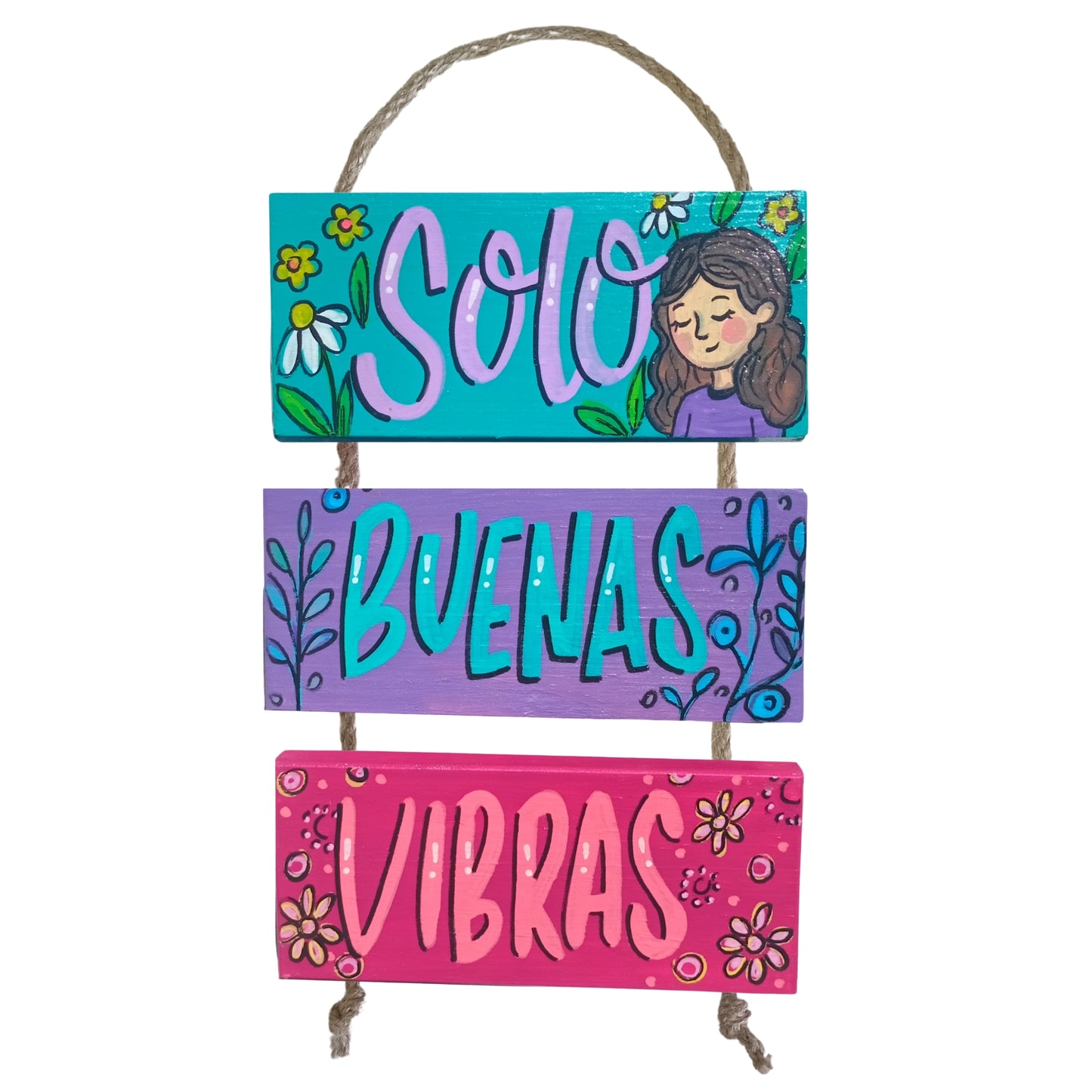 SOLO BUENAS VIBRAS - COLGANTE