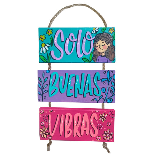 SOLO BUENAS VIBRAS - COLGANTE